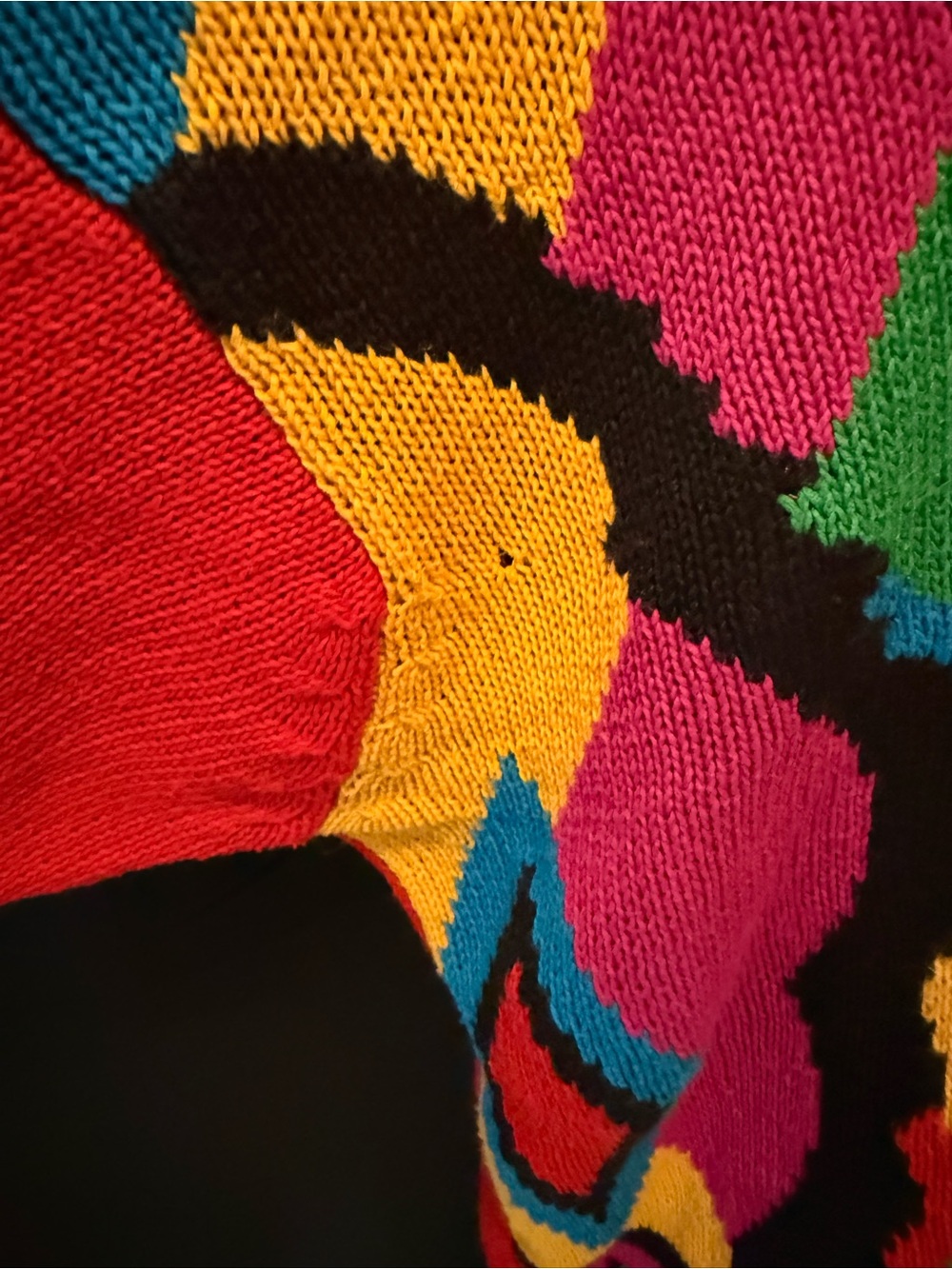 1992 Multicolor Geometric Sweater - Picture 7 of 8